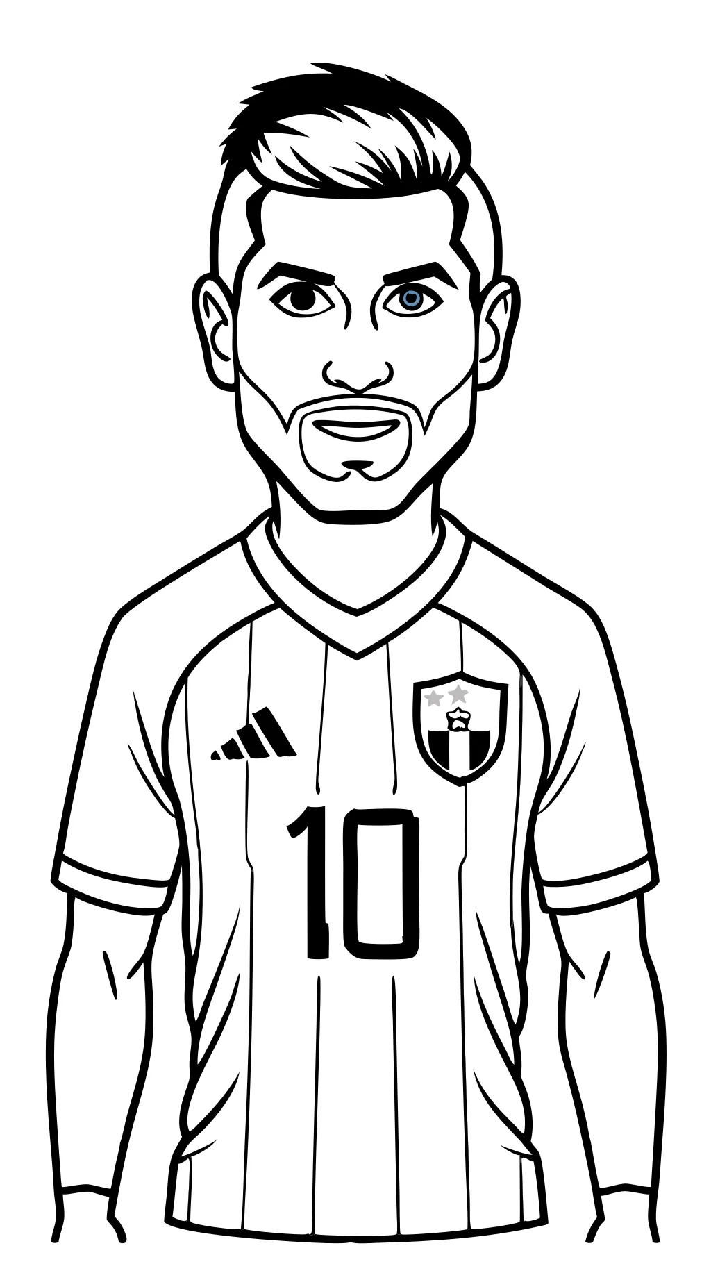 coloriages de maillot Messi